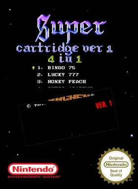 Super Cartridge Ver 1 - 4 in 1 (Asia) (Ja) (Unl) box cover front